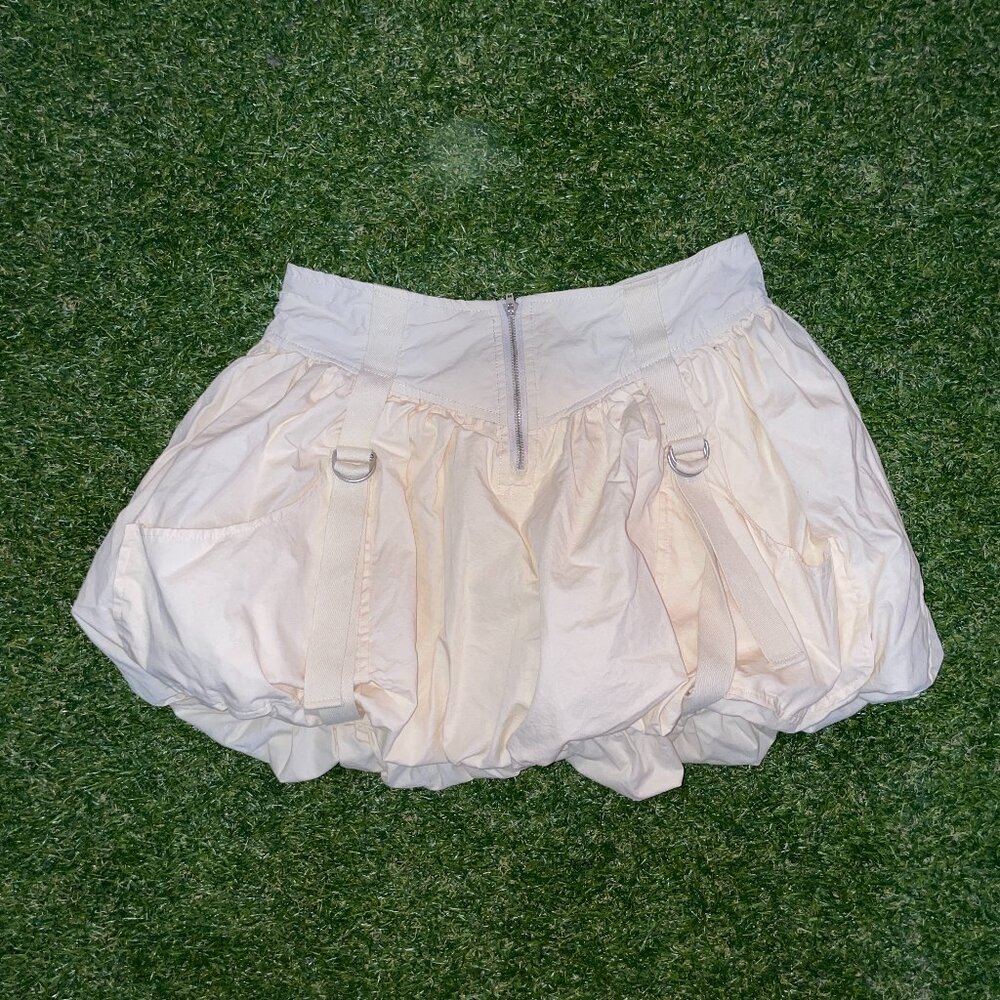 Beige Mini Skirt